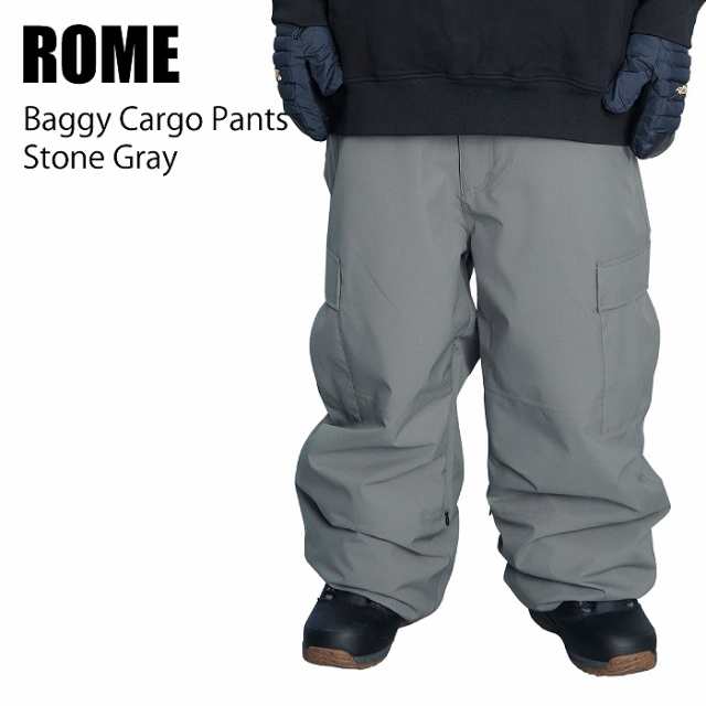 ROME ローム BAGGY CARGO PANTS STONE GRAY 24-25 ウエア メンズ パンツ スノーボード