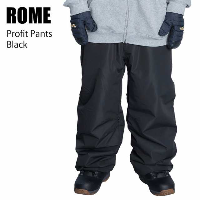 ROME ローム PROFIT PANTS BLACK 24-25 ウエア メンズ パンツ スノーボード