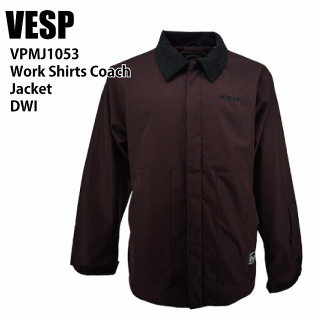 VESP べスプ VPMJ1053 Work Shirts Coach Jacket DWI 24-25 ウエア メンズ ユニセックス ジャケット スノーボード