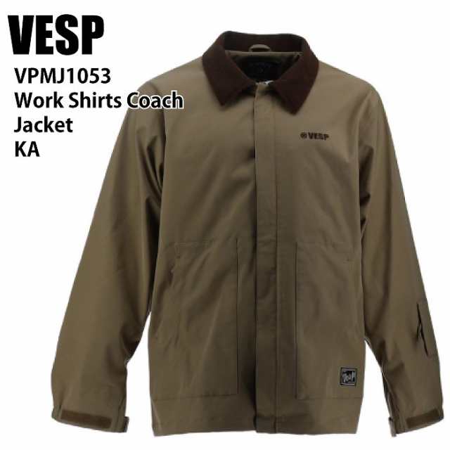 VESP べスプ VPMJ1053 Work Shirts Coach Jacket KA 24-25 ウエア メンズ ユニセックス ジャケット スノーボード