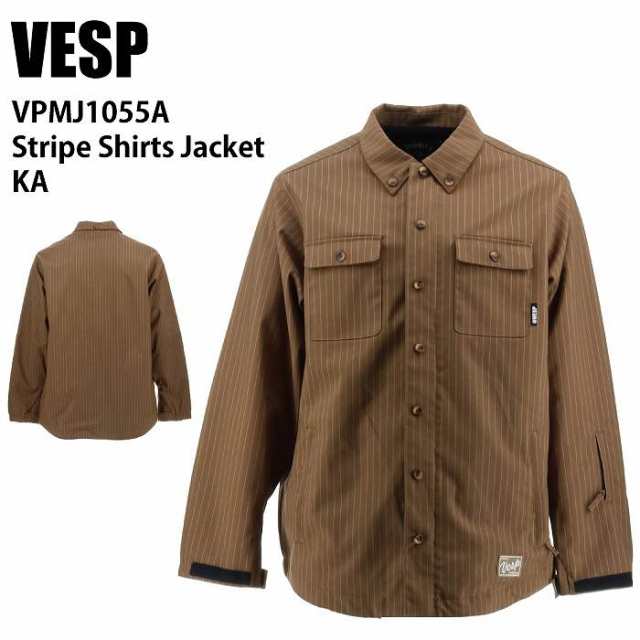 VESP べスプ VPMJ1055A Stripe Shirts Jacket KA 24-25 ウエア メンズ ユニセックス ジャケット スノーボード