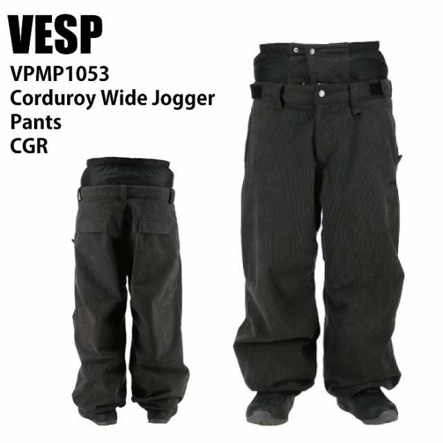 VESP べスプ VPMP1053 Corduroy Wide Jogger Pants CGR 24-25 ウエア メンズ ユニセックス パンツ スノーボード