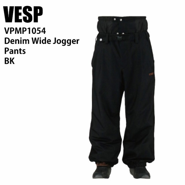 VESP べスプ VPMP1054 Denim Wide Jogger Pants BK 24-25 ウエア メンズ ユニセックス パンツ スノーボード