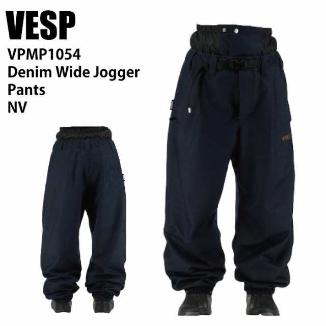 VESP べスプ VPMP1054 Denim Wide Jogger Pants NV 24-25 ウエア メンズ ユニセックス パンツ スノーボード