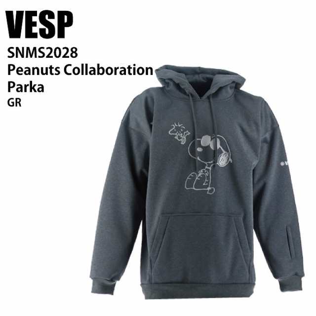 VESP べスプ SNMS2028 Peanuts Collaboration Parka GR 24-25 ウエア メンズ ユニセックス 耐水スウェット ライトウエア スノーボード