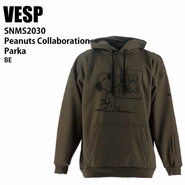 VESP べスプ SNMS2030 Peanuts Collaboration Parka BE 24-25 ウエア メンズ ユニセックス 耐水スウェット ライトウエア スノーボード