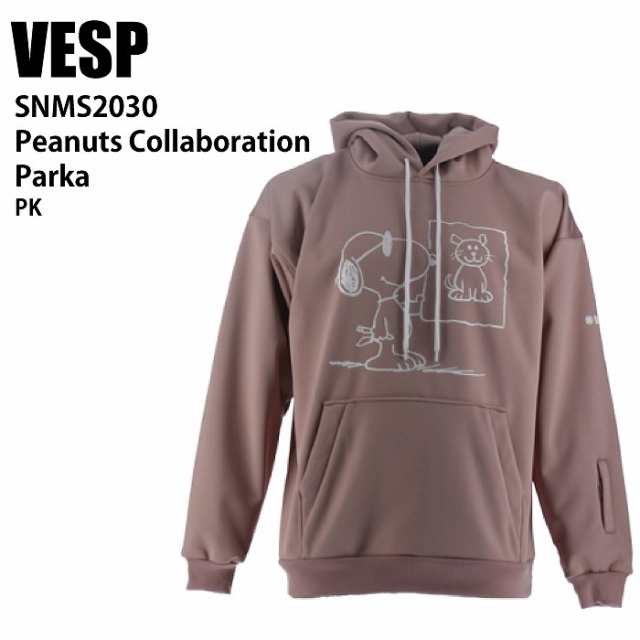 VESP べスプ SNMS2030 Peanuts Collaboration Parka PK 24-25 ウエア メンズ ユニセックス 耐水スウェット ライトウエア スノーボード