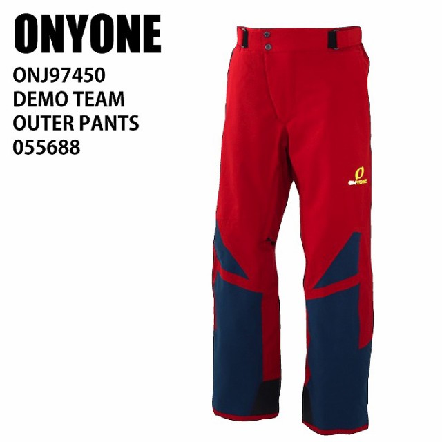 ONYONE オンヨネ ONP97450 DEMO TEAM OUTER PANTS 055688 RED x NAVY 24-25 ウエア ユニセックス パンツ スキー デモ 基礎スキー