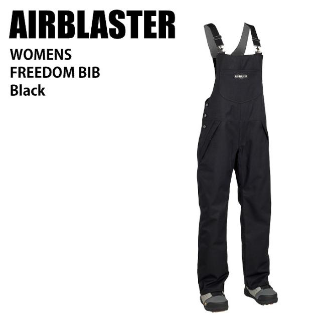 AIRBLASTER エアブラスター Wms Freedom Bib Black 24-25 ウエア レディース パンツ スノーボード エアブラ