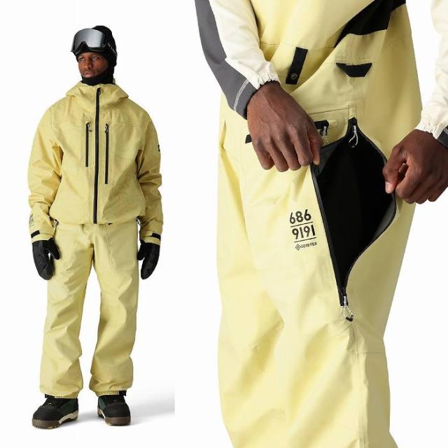 686 GORE-TEX 3L ATV BIB ライトグリーン スノーボード 686 MEN'S GORE