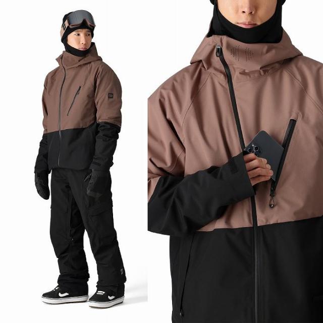 686 シックスエイトシックス M2W110 HYDRA THERMAGRAPH JACKET ANTLER COLORBLOCK 24-25 ウエア メンズ ジャケット ロクハチ
