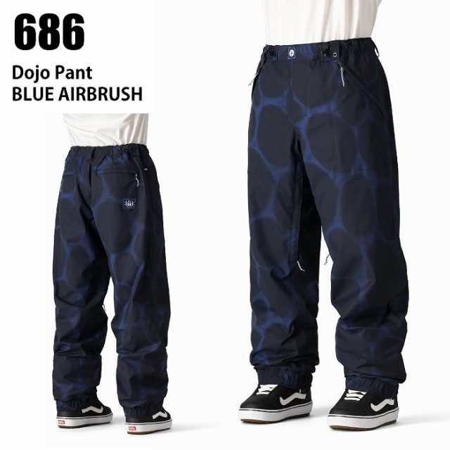 686 シックスエイトシックス M4WN225 DOJO PANT BLUE AIRBRUSH 24-25 ウエア メンズ パンツ ロクハチ