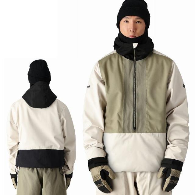 686 シックスエイトシックス M3WN136 GHOST 2.5L SHELL ANORAK WELCOME LIMESTONE 24-25 ウエア メンズ ジャケット ロクハチ