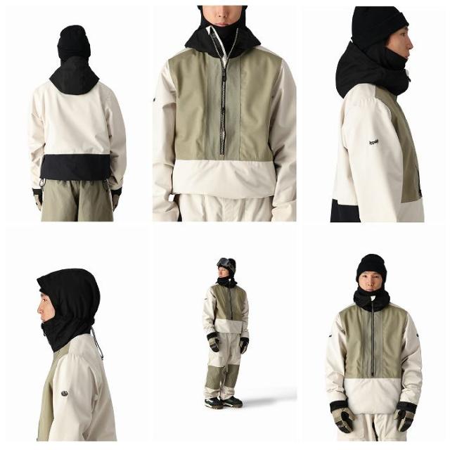 686 シックスエイトシックス M3WN136 GHOST 2.5L SHELL ANORAK WELCOME LIMESTONE 24-25 ウエア メンズ ジャケット ロクハチ