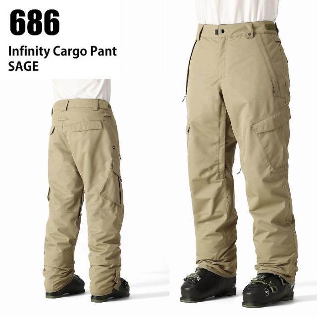 686 シックスエイトシックス M2W213 INFINITY INSULATED CARGO PANT SAGE 24-25 ウエア メンズ パンツ ロクハチ