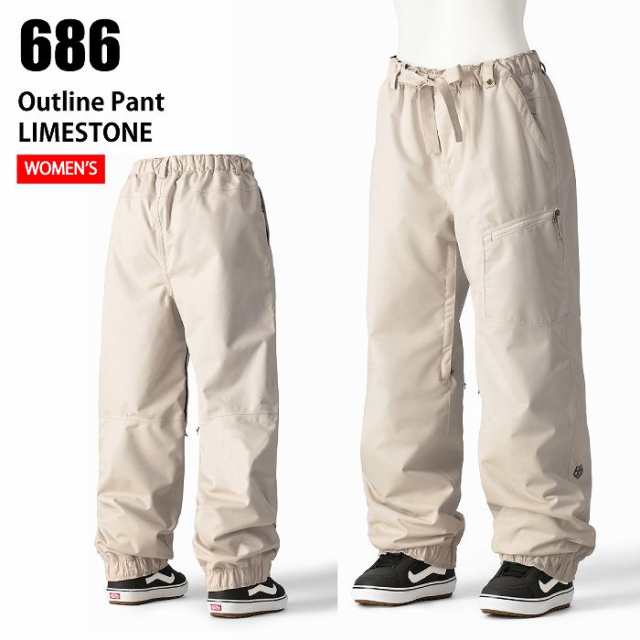 686 シックスエイトシックス M3WN410 OUTLINE PANT LIMESTONE 24-25 ウエア レディース パンツ ロクハチ