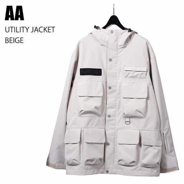 AA ダブルエー UTILITY JACKET BEIGE 24-25 ウエア メンズ ユニセックス ジャケット スノーボード