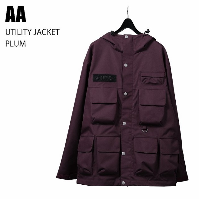 AA ダブルエー UTILITY JACKET PLUM 24-25 ウエア メンズ ユニセックス ジャケット スノーボード