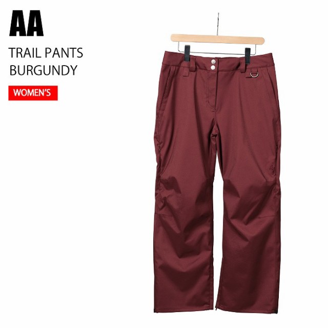 AA ダブルエー (W) TRAIL PANTS BURGUNDY 24-25 ウエア レディース パンツ スノーボード