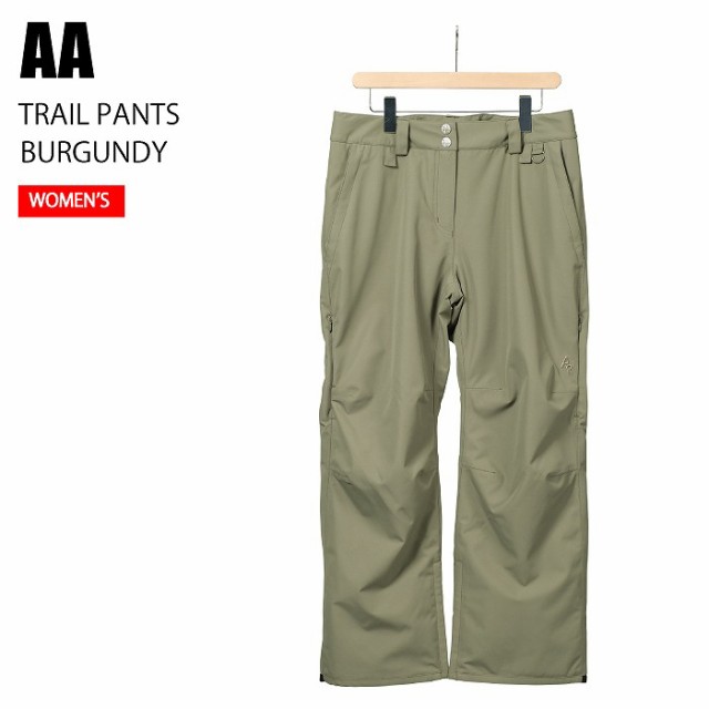 AA ダブルエー (W) TRAIL PANTS KHAKI 24-25 ウエア レディース パンツ スノーボード