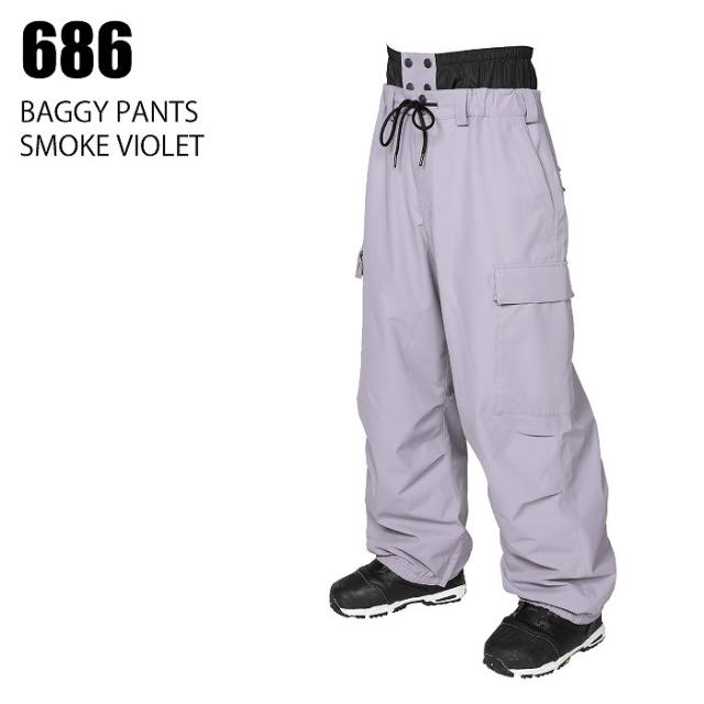 SCAPE エスケープ BAGGY PANTS SMOKE VIOLET 24-25 ウエア ユニセックス パンツ スノーボード スノボ