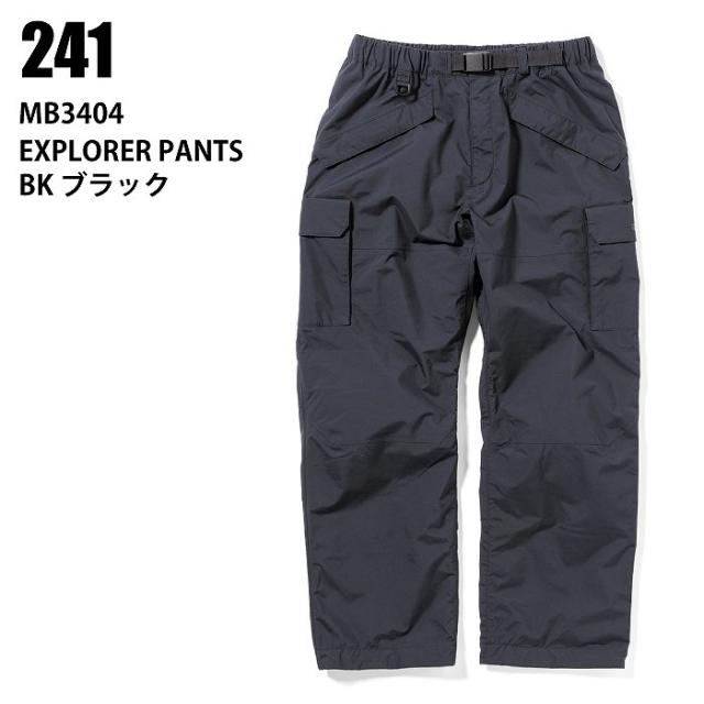 241 トゥーフォーワン MB3404 EXPLORER PANTS BK 24-25 ウエア メンズ パンツ スノーボード スノボ