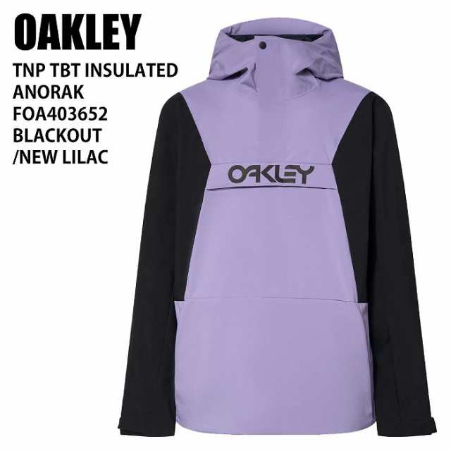 OAKLEY オークリー FOA403652 TBT INSULATED ANORAK BLACKOUT/NEW LILAC 24-25 ウエア メンズ ジャケット スノーボード スキー