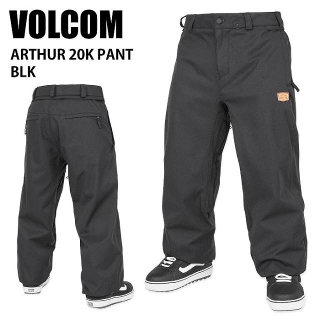 VOLCOM ボルコム ARTHUR 20K PANT BLK 24-25 ウエア ユニセックス パンツ スキー スノーボード  G1352514