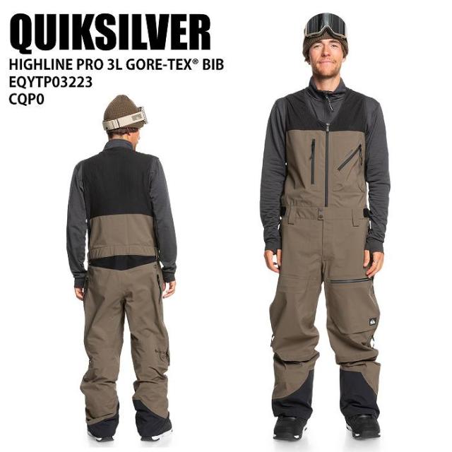 QUIKSILVER クイックシルバー EQYTP03223 HIGHLINE PRO 3L GORE-TEX BIB CQP0 24-25 ウエア メンズ パンツ ボード ゴアテックス ビブの通販は 42,042円