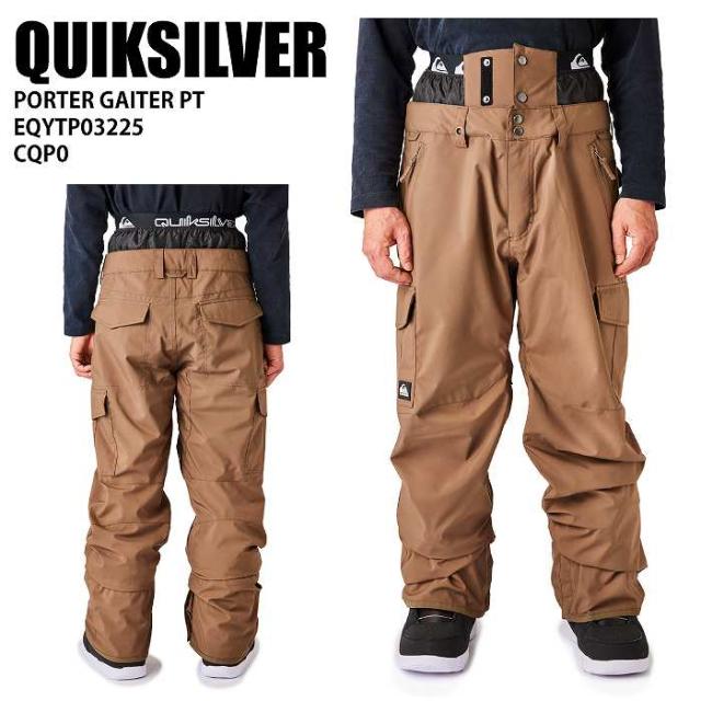 QUIKSILVER クイックシルバー EQYTP03225 PORTER GAITER PT CQP0 24-25 ウエア ユニセックス パンツ スノーボード