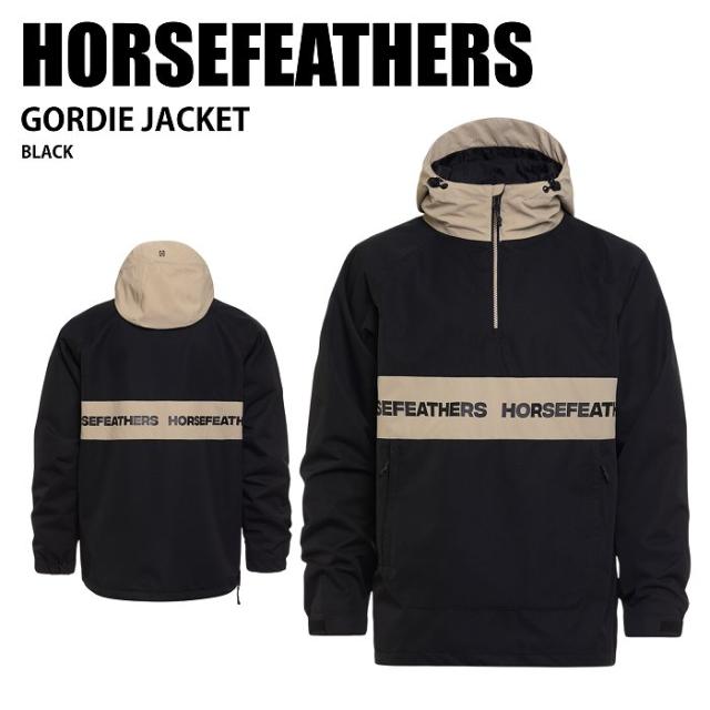 HORSEFEATHERS ホースフェザーズ GORDIE JACKET BLACK 24-25 ウエア ユニセックス ジャケット スキー スノーボード