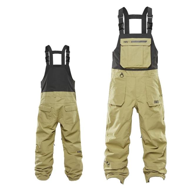 THIRTYTWO サーティーツー BASEMENT BIB KHAKI 24-25 ウエア ユニセックス ビブ パンツ スキー スノーボード_8