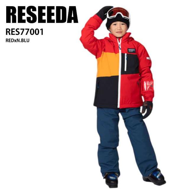 RESEEDA 子ども用スキーウェア ネイビー/レッド DESCENTE スキーウェア