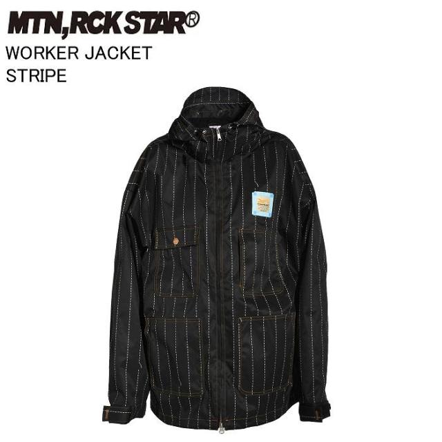 MTN.ROCK STAR マウンテンロックスター WORKER JACKET ワーカージャケット STRIPEマンロク MRS 25-26 ウェア スノーボード