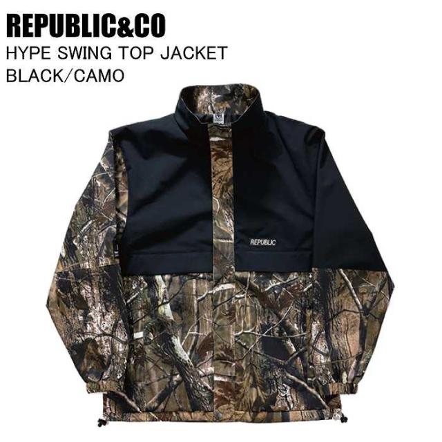 REPUBLIC&CO リパブリック HYPE SWING TOP JACKET ハイプスウィングトップジャケット BLACK/CAMO スノーボード ウェア ジャケット