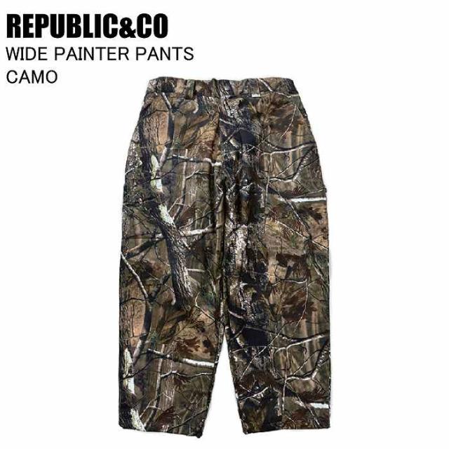 REPUBLIC&CO リパブリック WIDE PAINTER PANTS ワイドペインターパンツ CAMO スノーボード ウェア パンツ リパブリックウェア