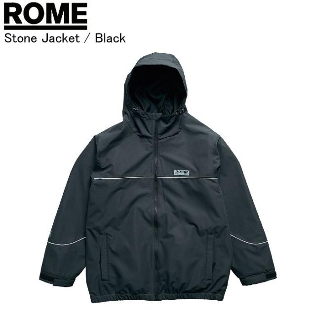 ROME ローム Stone Jacket ストーンジャケット BLACK ジャケット ボードウェア ロームウェア ROMEウェア 25-26モデル