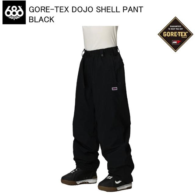 686 シックスエイトシックス M5WN240 GORE-TEX DOJO SHELL PANT BLACK ウェア パンツ ロクハチロク ゴアテックス 25-26モデル