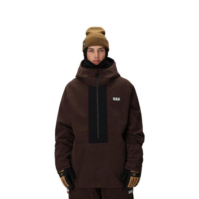 686 シックスエイトシックス M3WN136 Ghost 2.5L Anorak COFFEE CORDUROY スノーボードウェア ジャケット 686ウェア 25-26モデル
