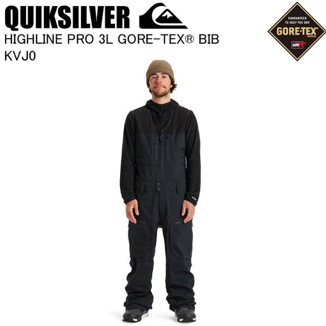 QUIKSILVER クイックシルバー EQYTP03242 HIGHLINE PRO 3L GORE-TEX BIB KVJ0 スノーボードウェア ビブパンツ ゴアテックス 25-26