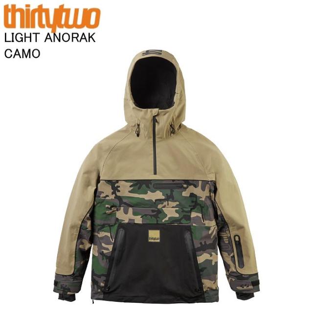 THIRTYTWO サーティーツー LIGHT ANORAK CAMO スノーボードウェア スノーボード ウェア ジャケット 32ウェア スノボ 25-26