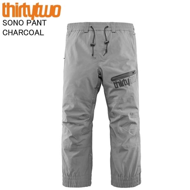 THIRTYTWO サーティーツー SONO PANT CHARCOAL スノーボードウェア スノーボード ウェア パンツ 32ウェア スノボ 25-26モデル