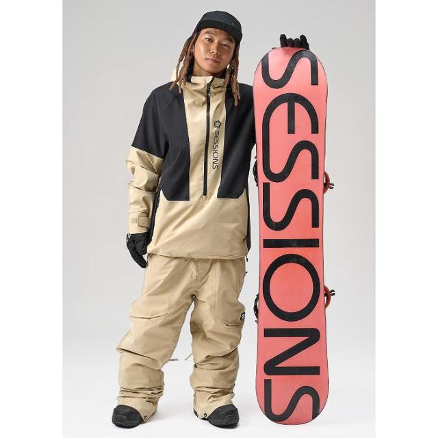 SESSIONS セッションズ SSFW250013 CHAOS PULLOVER JACKET SAND BEIGE スノーボード ウェア ジャケット スノボ 25-26モデル_3