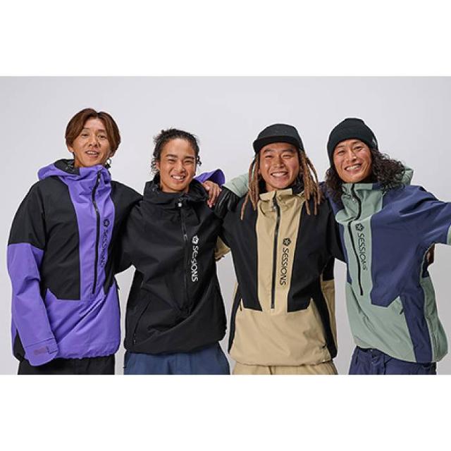 SESSIONS セッションズ SSFW250013 CHAOS PULLOVER JACKET SAND BEIGE スノーボード ウェア ジャケット スノボ 25-26モデル_4