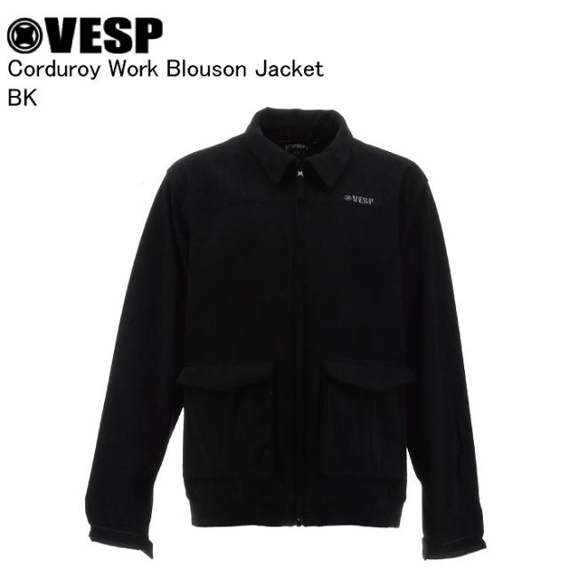 VESP ベスプ VPMJ1070C Corduroy Work Blouson Jacket BK スノーボード ウェア ジャケット VESPウェア 25-26モデル