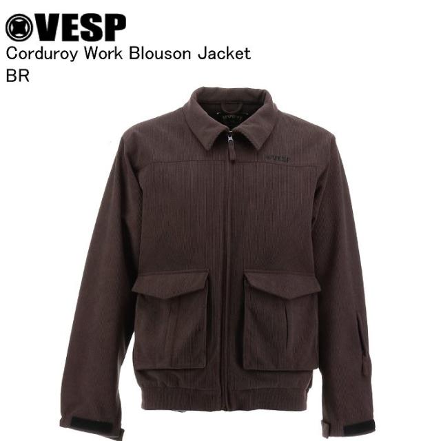 VESP ベスプ VPMJ1070C Corduroy Work Blouson Jacket BR スノーボード ウェア ジャケット VESPウェア 25-26モデル