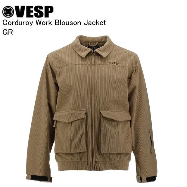 VESP ベスプ VPMJ1070C Corduroy Work Blouson Jacket KA スノーボード ウェア ジャケット VESPウェア 25-26モデル