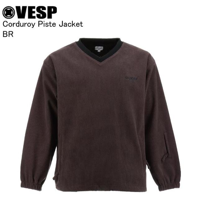 VESP ベスプ VPMJ1072C Corduroy Piste Jacket BR スノーボード ウェア ジャケット VESPウェア 25-26モデル メンズ レディース
