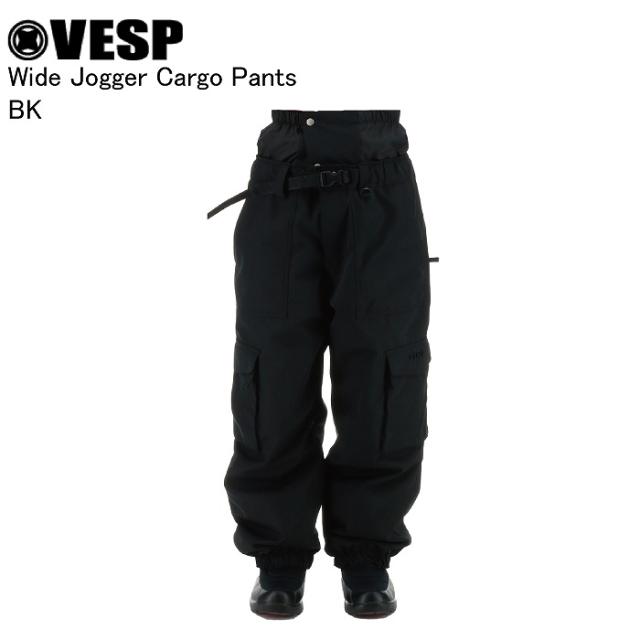 VESP ベスプ VPMP1059 Wide Jogger Cargo Pants BK スノーボード ウェア パンツ VESPウェア 25-26モデル メンズ レディース