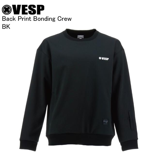VESP ベスプ VPMS2039 Back Print Bonding Crew BK スノーボード ウェア 耐水 VESPウェア 25-26モデル メンズ レディース
